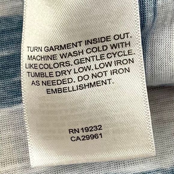 Alfred Dunner Picture Perfect Somen's Flowers and Stripes Knit Top 2X - Picture 7 of 10